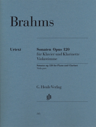 Sonaten op.120 fr Klarinette (Viola) und Klavier Violastimme