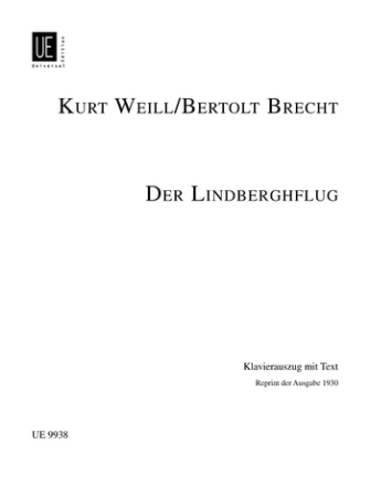 Der Lindberghflug Klavierauszug