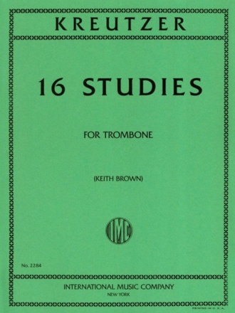 16 selected Studies for trombone