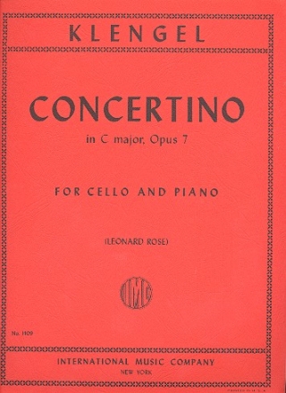 Concertino C major op.7 for cello and piano