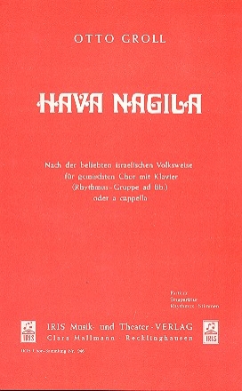 Hava Nagila für gem Chor und Klavier Partitur (dt)