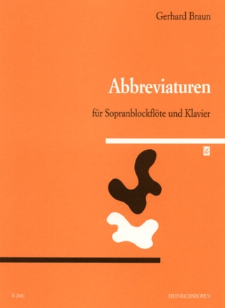 Abbreviaturen fr Sopranblockflte und Klavier