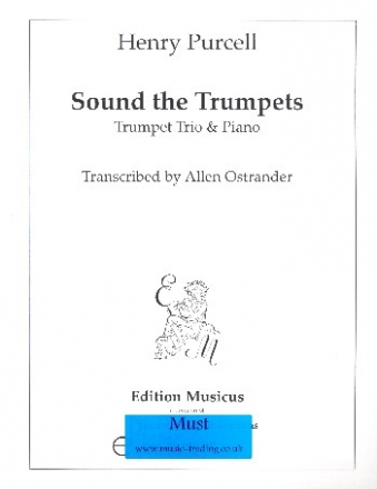 Sound the Trumpets in F Major for 3 trumpets and organ score and parts