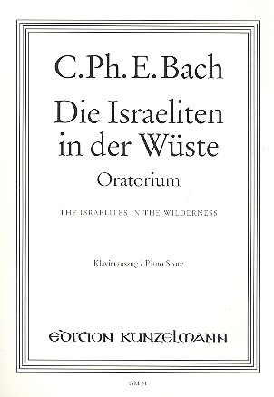 Die Israeliten in der Wste fr Soli gem. Chor und Klavier Klavierauszug (dt/en)