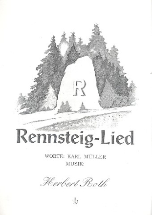 Rennsteig-Lied Gesang und Klavier Einzelausgabe