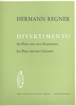 Divertimento  fr Flte und 2 Klarinetten Partitur und Stimmen