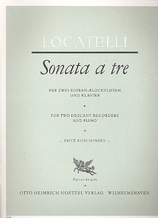 Sonata a tre fr 2 Sopranblockflten und Klavier