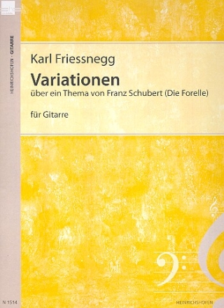 Variationen ber ein Thema von Franz Schubert (Die Forelle) fr Gitarre
