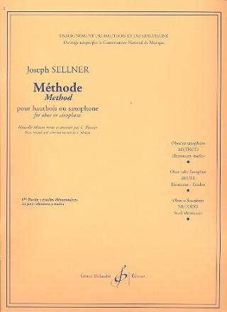 Methode vol.1 pour hautbois ou saxophone
