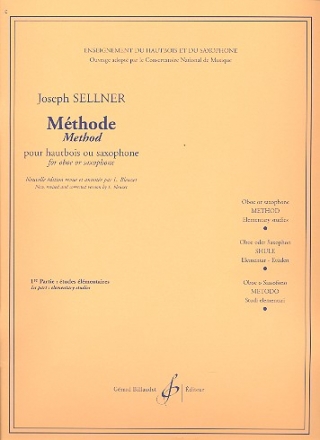 Methode vol.1 pour hautbois ou saxophone