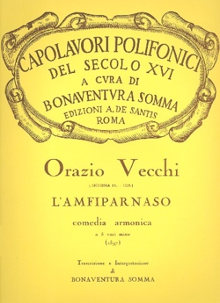 L'amfiparnaso commedia armonica a cinque voci miste partitura (it)