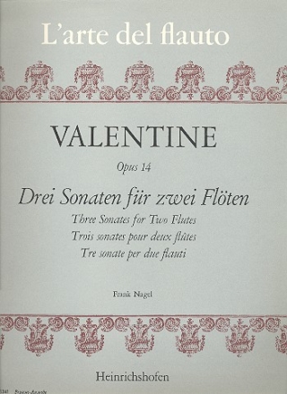 3 Sonaten op.14 fr 2 Flten Spielpartitur