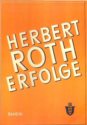 Herbert Roth Erfolge Band 3 fr Akkordeon