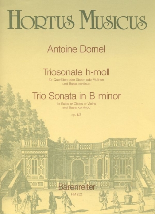 Triosonate h-Moll op.3,3 fr 2 Flten (Oboen, Violinen) und Bc