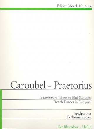 Franzsische Tnze zu 5 Stimmen Spelpartitur (1612) 