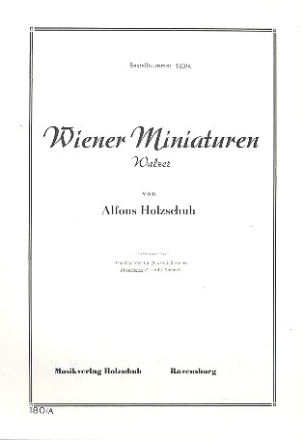 Wiener Miniaturen Walzer fr Akkordeon 2 Stimmen