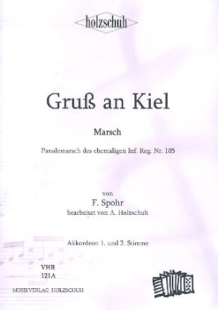 Gru an Kiel Marsch fr Akkordeon (mit 2. Stimme)