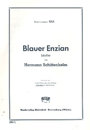 Blauer Enzian Lndler fr Akkordeon (mit 2. Stimme)