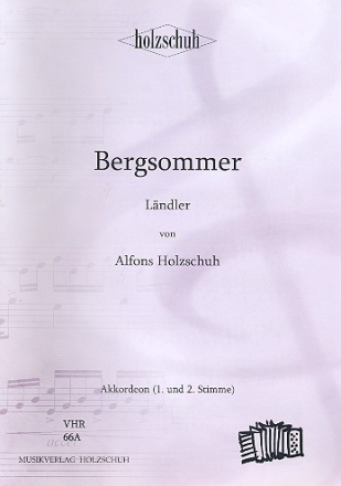 Bergsommer Lndler fr Akkordeon  (mit 2. Stimme)