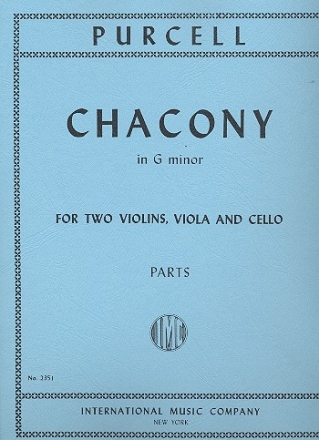 Chaconne g minor for string quartet parts
