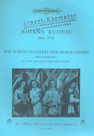 Wie schn leuchtet der Morgenstern fr Sopran, Chor und Orchester Partitur