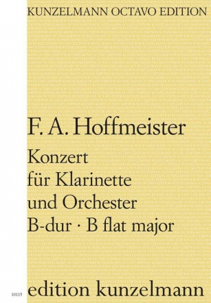 Concerto B-Dur fr Klarinette und Orchester Partitur