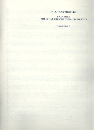 Concerto B-Dur fr Klarinette und Orchester Violine 2