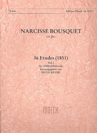 36 Etüden (1851) Band 1 (Nr.1-12) für Altblockflöte solo