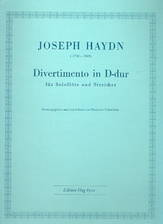 Divertimento D-Dur fr Flte und Streicher, Partitur