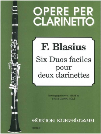 6 Duos faciles pour 2 clarinettes Stimmen