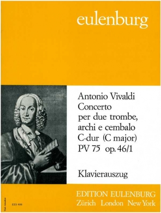 Konzert C-Dur op.46,1 fr 2 Trompeten und Streicher  fr 2 Trompeten und Klavier