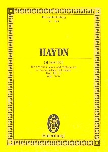 Streichquartett G-Dur op.3,3 fr Streichquartett Studienpartitur