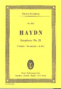 Sinfonie A-Dur Nr.21 Hob.I:21 fr Orchester Studienpartitur