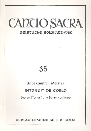 Intonuit de coelo fr Sopran (Tenor) und Bc