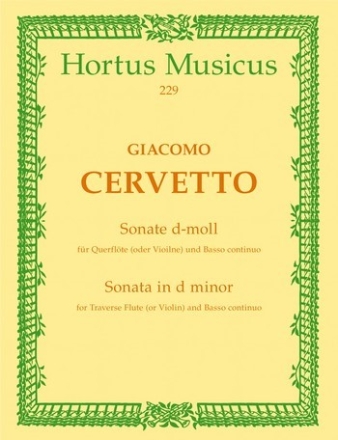 Sonate d-Moll  fr Flte (Violine) und Bc