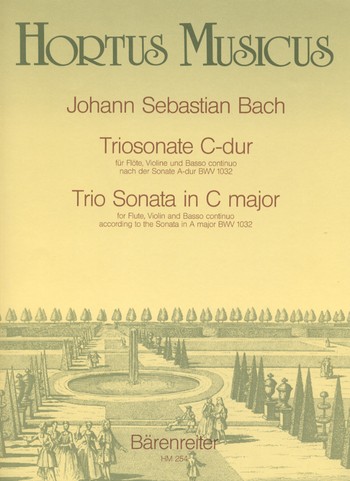 Triosonate C-Dur nach BWV1032 fr Flte, Violine und Bc Partitur und 3 Stimmen