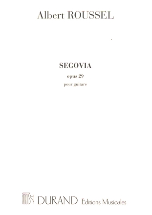 Segovia op.29  pour guitare