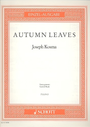 Autumn Leaves fr Klavier