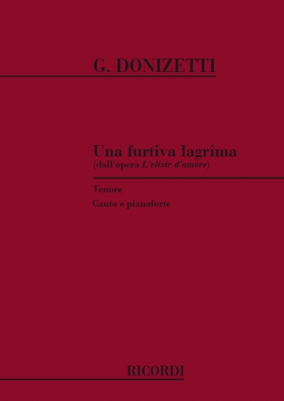 Una furtiva lagrima per tenore e pianoforte (it)