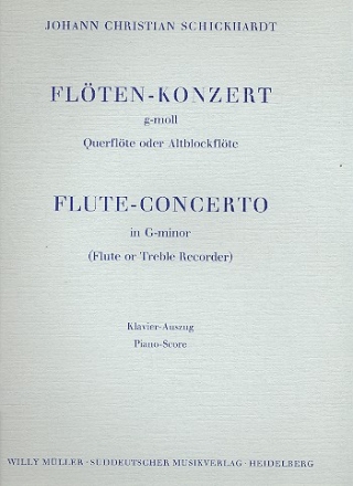 Konzert g-Moll fr Flte und Orchester fr Flte und Klavier