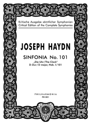 Sinfonie D-Dur Nr.101 Hob:I.101 fr Orchester Studienpartitur