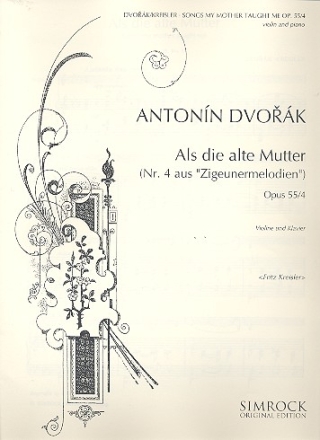 Als die alte Mutter op.55,4 fr Violine und Klavier