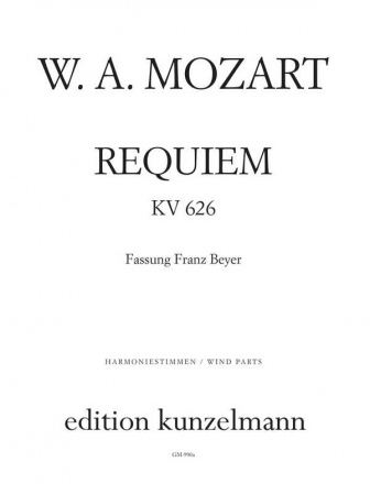 Requiem d-Moll KV626 fr Soli, Chor und Orchester Harmoniestimmen