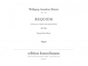 Requiem d-Moll KV626 fr Soli, Chor und Orchester Orgel