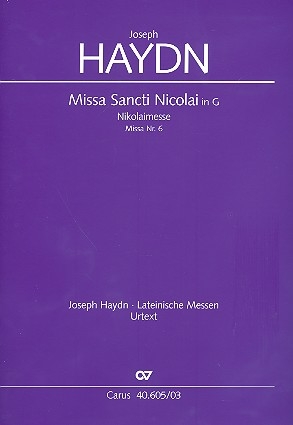 Missa sancti Nicolai G-Dur Hob.XXII 6 fr Soli, Chor, Orchester und Orgel Klavierauszug