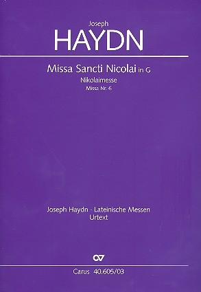 Missa sancti Nicolai G-Dur Hob.XXII Nr.6 fr Soli, Chor, Orchester und Orgel Klavierauszug