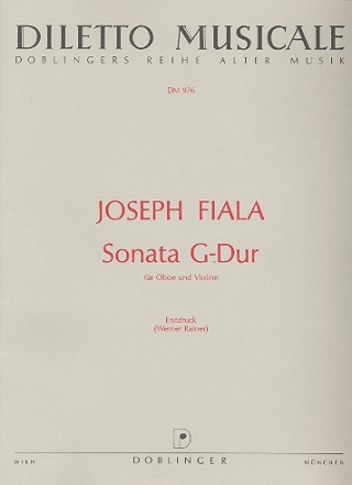 Sonate G-Dur fr Oboe und Violine Partitur und Stimmen