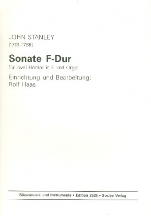 Sonate F-Dur fr 2 Hrner in F und Orgel