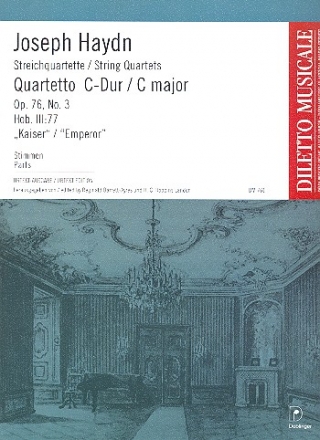 Streichquartett C-Dur op.76,3 Hob.III:77,  Stimmen 