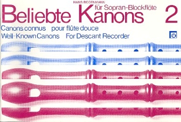 Beliebte Kanons Band 2 fr Sopranblockflte